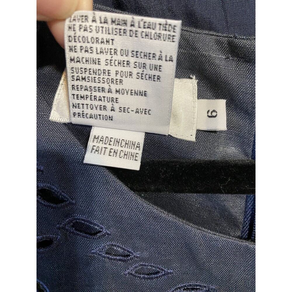 VINTAGE J Song Skirt Suit Womens Size 6 100% Linen Gray Career Office Work NWTF - Picture 7 of 13